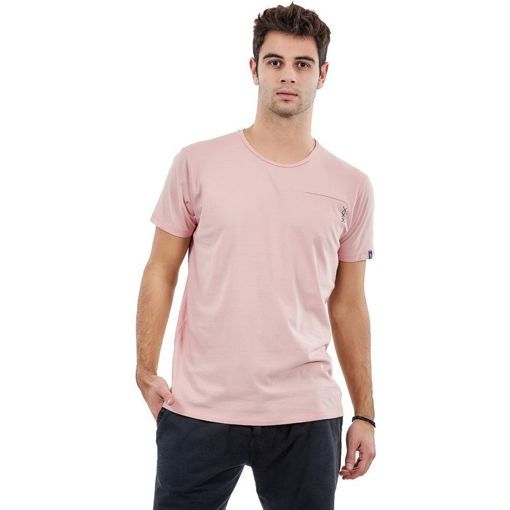 Ανδρικό T-shirt "Pocket Stitch" Battery Ροζ