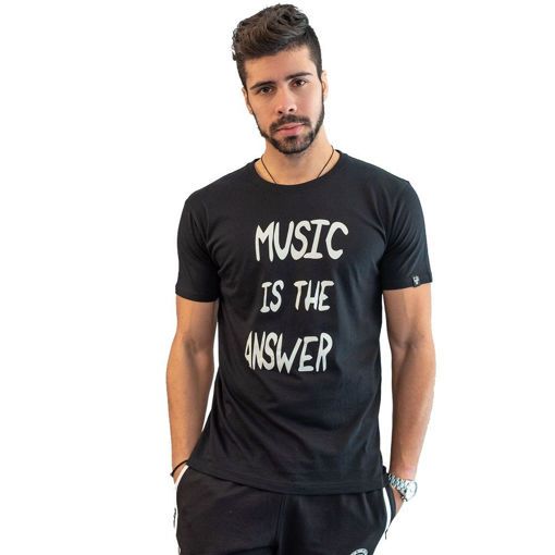 Ανδρικό T-Shirt  "Music Is The Answer" Greenwood